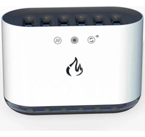 Humidificador Fuego Llama Difusor Ultrasónico 900ml Blanco