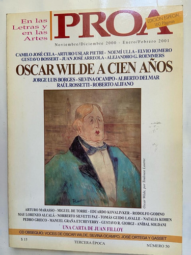 Jorge Luis Borges Oscar Wilde A 100 Años Con Cd Incluido