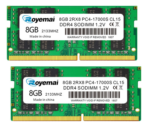 Pc4-17000 Ddr4 2133 16gb Kit (2x8gb) Ram Pc4 17000s Sodimm