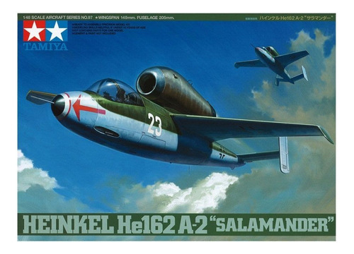 Modelismo Avión 1/48 Heinkel He 162 Salamander Tamiya 