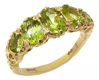 Letsbuygold 14k Amarillo Genuino De Las Mujeres Anillo De Or