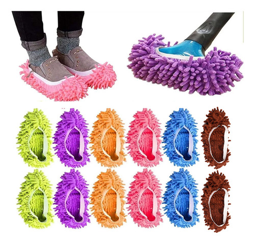 Herramienta De Limpieza Reutilizable Slippers Para Fregar Za