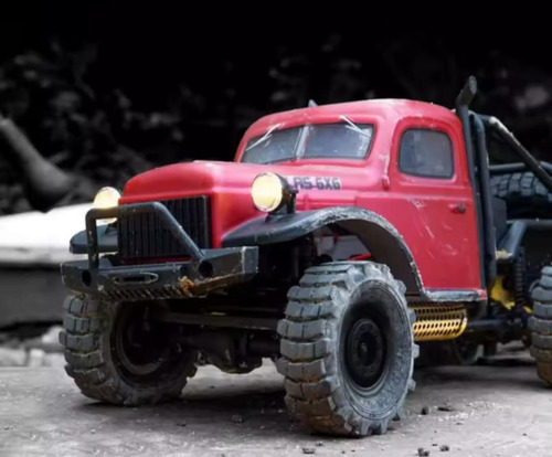 Carrinho De Controle Remoto Caminhão Fms Atlas 6x6 Vermelho Caminhão Atlas