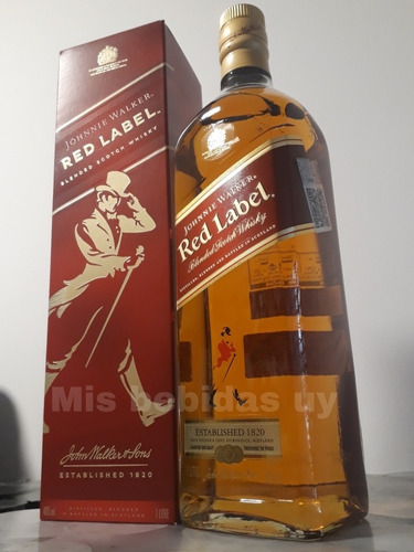 Johnnie Walker Red Label/rojo 1l Si Mercadopago