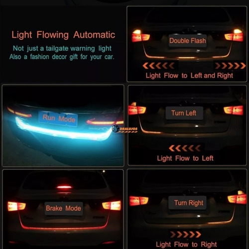 -cinta Led Dinámica Para Baúl- Direccionales- Reversa- Luz