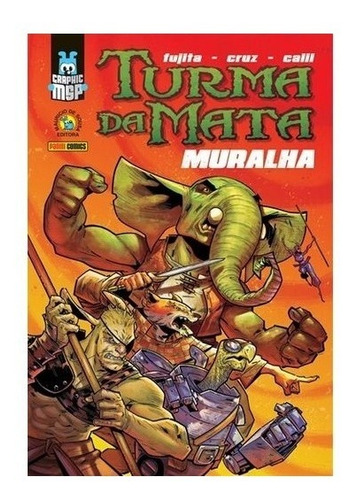Imagem 1 de 1 de Livro Hq Graphic Msp Turma Da Mata Muralha