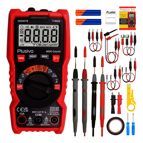 Multímetro Digital De Recuentos Multímetro Trms De Rango