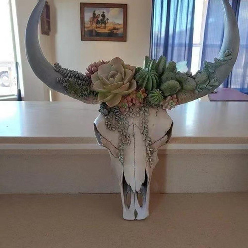 Figuras De Placa De Animales De 3d Escultura Suculentas 12cm
