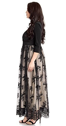 Vestido Largo Maxi Largo Para Fiesta Traje De Noche Mangas 3