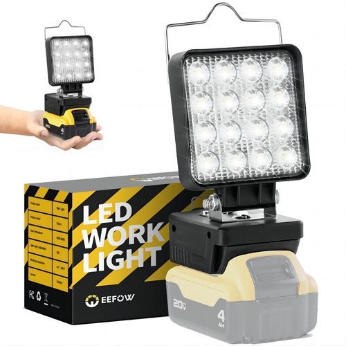 Luz De Trabajo Llevada Portatil Para Dewalt: 34w Luces De Tr