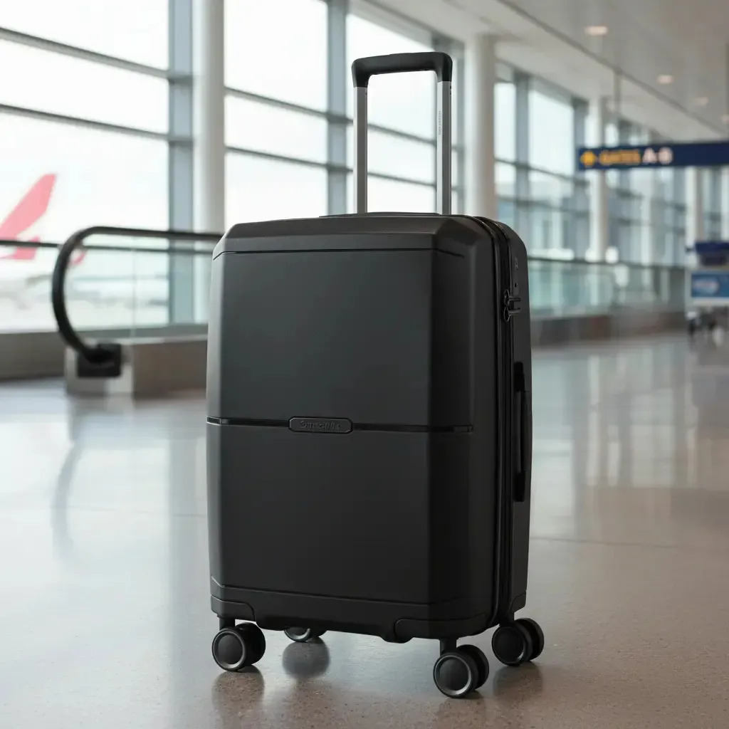 Valija Carry On Samsonite Jaspers Rigida Expandible Candado Tsa 8 Ruedas Negro