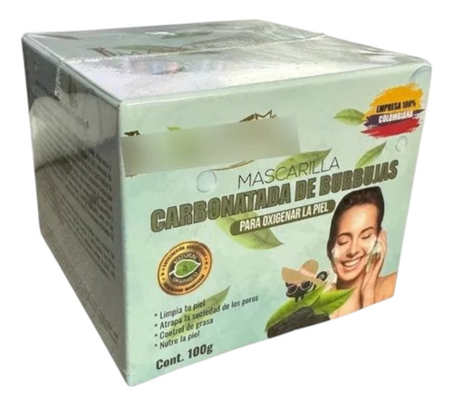 Mascarilla Carbonatada De Burbujas Para Oxigenar La Piel