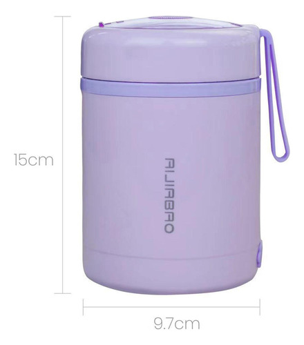 Recipiente Térmico Para Comida, Calentador Violeta