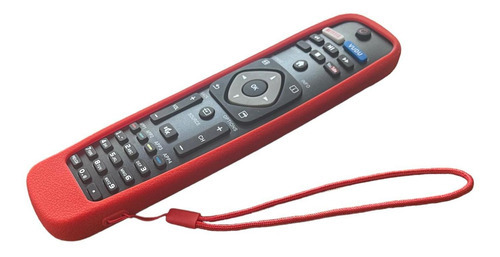 Funda De Silicon Para Control Remoto Philips Smart Tv Rojo