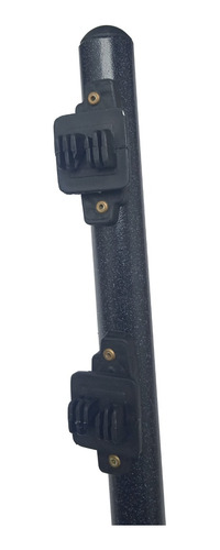 Tubo De Cerco De Paso 6 Hilos Negro Metalnet