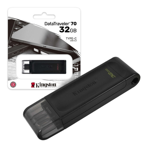 Pendrive 32gb Kingston Datatraveler Dt70 Usb Tipo C 3.2 Gen1