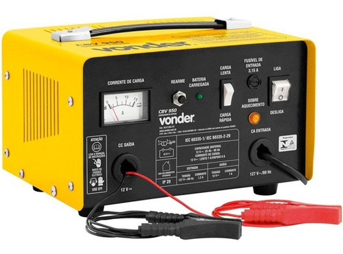 Carregador De Bateria Portátil 12 Volts Cbv950 Vonder 