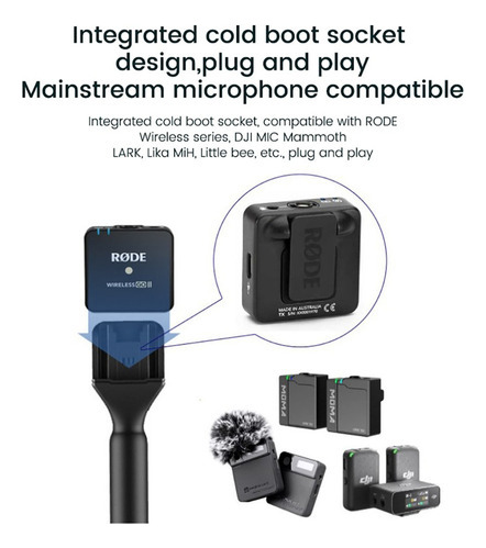 Para Suporte De Microfone Portátil Para Dji Mic, Moma, Rode