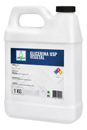 Essenciales - Glicerina Vegetal USP/Ph.Eu, Pureza Certificada, 1 Litro  (1,26 Kgs)