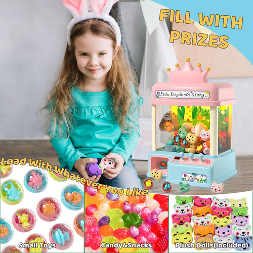 Máquina De Garras De Juguete Para Niños Versión Mejorada Color