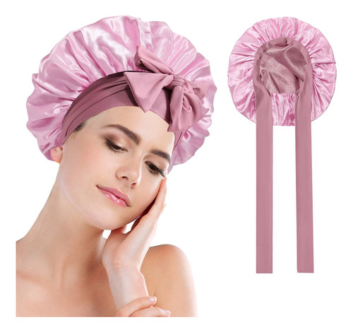 Gorro De Seda Para Dormir Gorro Dormir Para Mujer Rosa