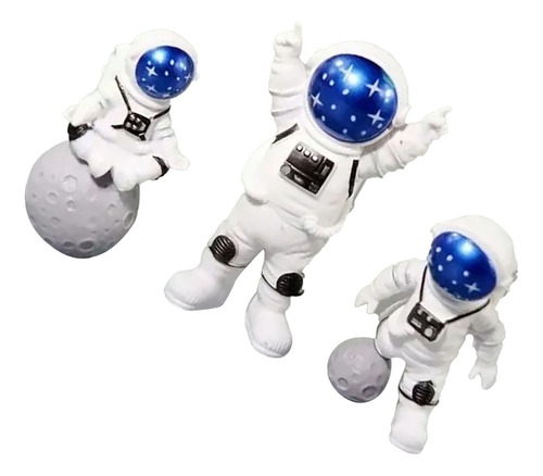 3pcs De Adornos De Astronauta Para El Aterrizaje En La Luna
