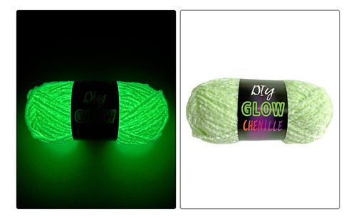 4x Hilo Que Brilla En La Oscuridad Hilo De Crochet Hilo
