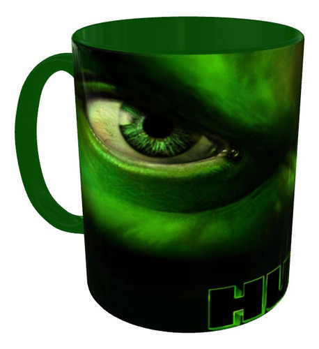 Mugs Hulk Hombre Increible Pocillo Series Color Verde