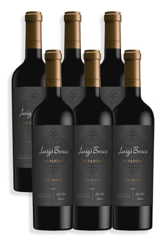 Vino Tinto Luigi Bosca De Sangre Red Blend 750ml Caja X6