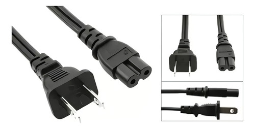 Cable Poder Grabadora Cabina Impresoras Tipo 8 Tv Portatil