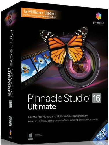 Pinnacle Studio Hd (16 ) 28gbs 7 Dvds Licença Fixa Portugues