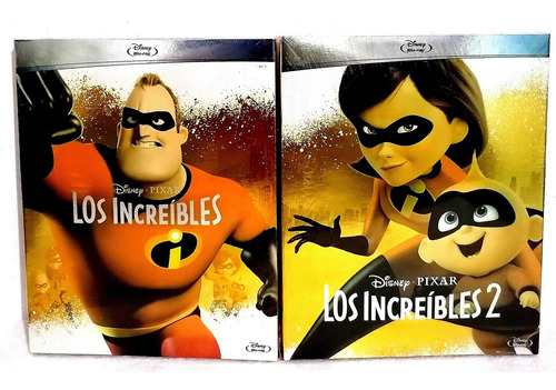 Los Increibles 1 Y 2 Blu-ray Con Slipcover Original 