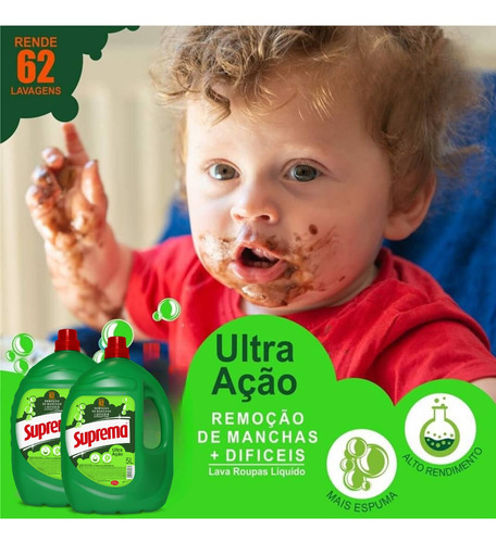Lava Roupas Líquido Ultra Ação 5 Litros Suprema
