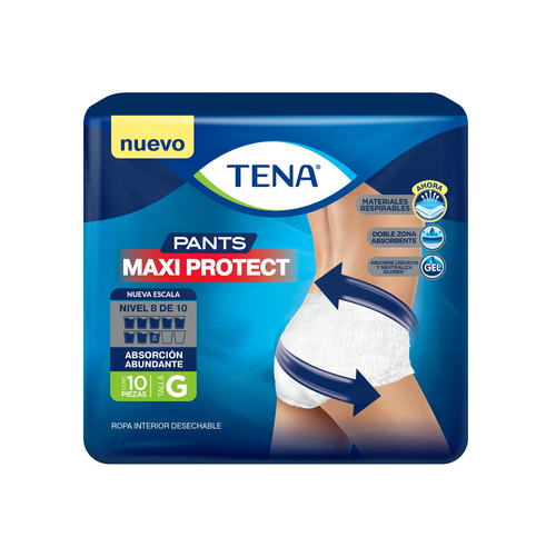 Imagen 1 de 1 de Pañales para adultos descartables Tena Ropa Interior Pants Maxi Protect G x 10 u