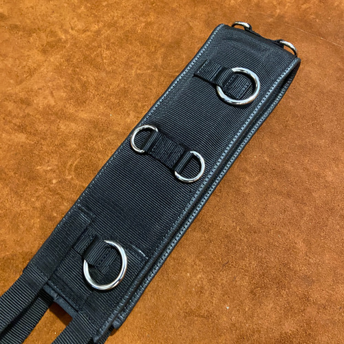 Cincha Cinchon Para Trabajar A La Cuerda Caballo Doma Negro