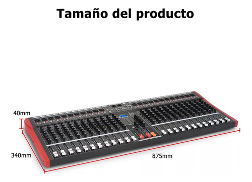 Winmix Mezcladora Mixer De 25 Canales 16 Efectos Ct240w Bluetooth Usb Graba Computadora Reproducción 48v Phantom Power Effect 8 Canales Usb Audio Mezclador Para Grabación De Computadora Bandas