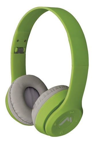 Audífonos Bluetooth Recargables Diadema Plegables Mh-9091 Color Verde
