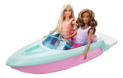 Barbie Paseo Con Amiga Con 2 Vehiculos Y 2 Muñecas Con Acc