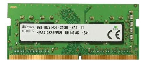 Memória NOTEBOOK SK hynix 8GB PC4-2400T HMA81GS6AFR8N-UH