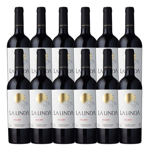 Kit Vinho Tinto La Linda Malbec Melhor Qualidade Promoção