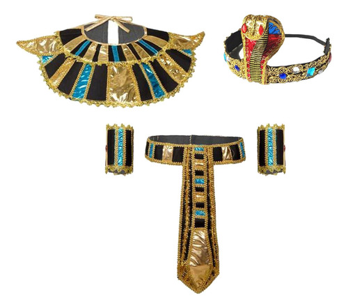 Accesorios De Disfraz Egipcio Para Mujer, 5 Uds., Vestido