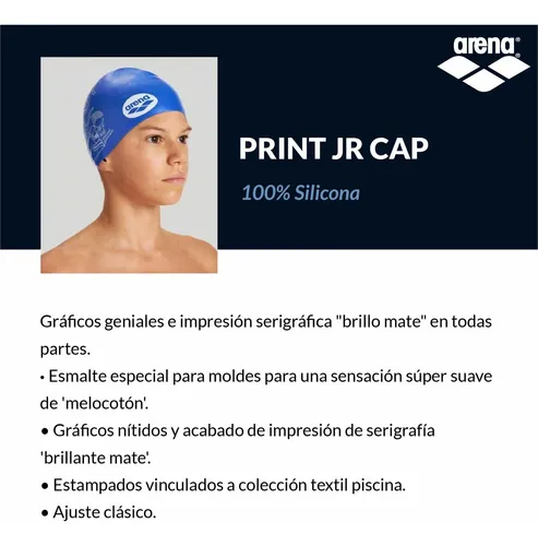 Gorra Natación Arena De Silicona Para Niños Print Jr - Btu Color Starfish