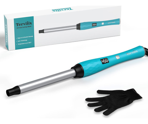 Terviiix 3/4'' Curling Wand For Bouncy Curl, Ceramic Curling