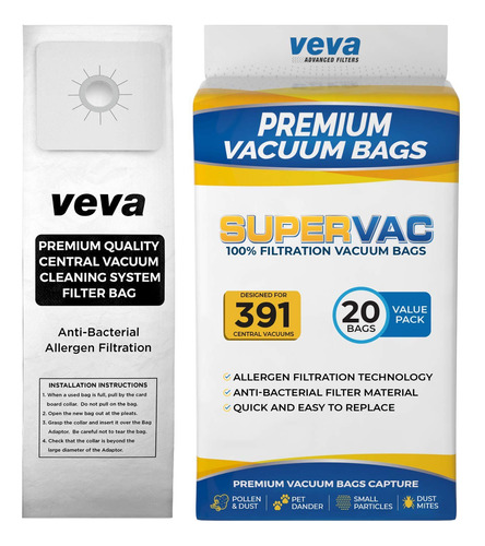 Paquete De 20 Bolsas De Vacio Veva Premium Supervac Compatib