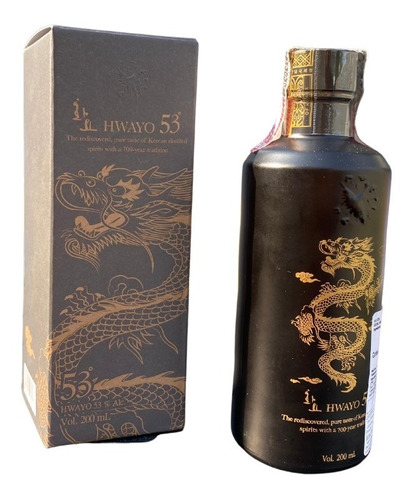 Hwayo Soju Premium 53% Alcool Destilação Pura Coreia Coreano