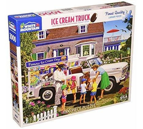 White Mountain Puzzles Ice Cream Truck-1000 Pieza Del Rompec