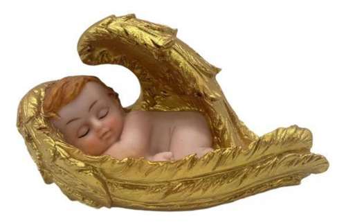 2 Angel Baby Statue Waterproof Resin Religious Art