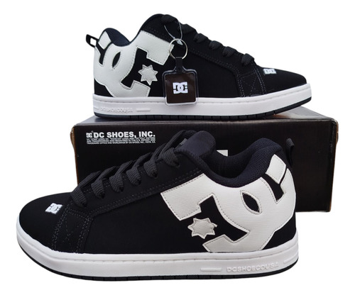 Zapatillas Dc Court Graffik Ss Negro Blanco