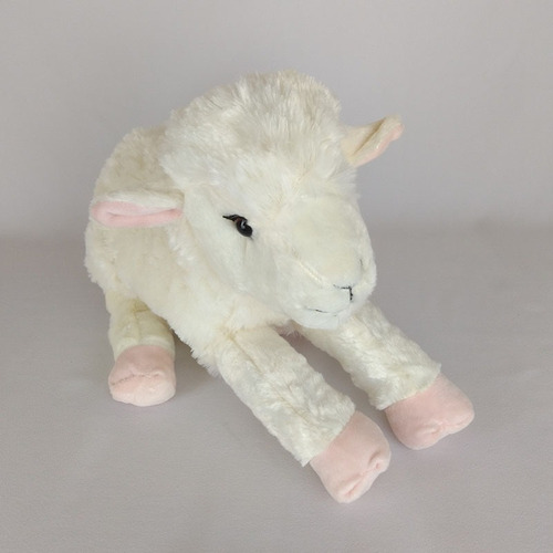 Ovelha/cordeiro De Pelúcia Filhote M 34cm