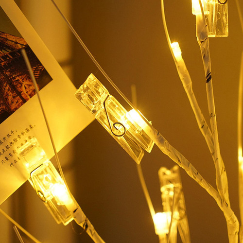 De Exhibición De Luz Nocturna Led Con Clips Árbol